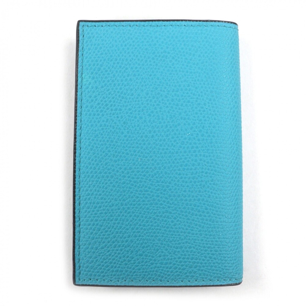 Valextra SGNL0024028L99CC99 Leather Business Card Holder/Card Case, Turquoise...
